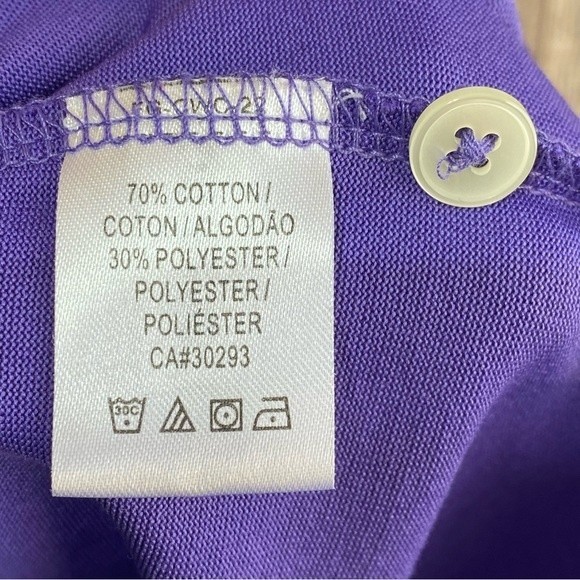 Fairway & Greene Performance- Purple Cotton Blend Golf Polo Shirt- Sz. XXL - Picture 6 of 7